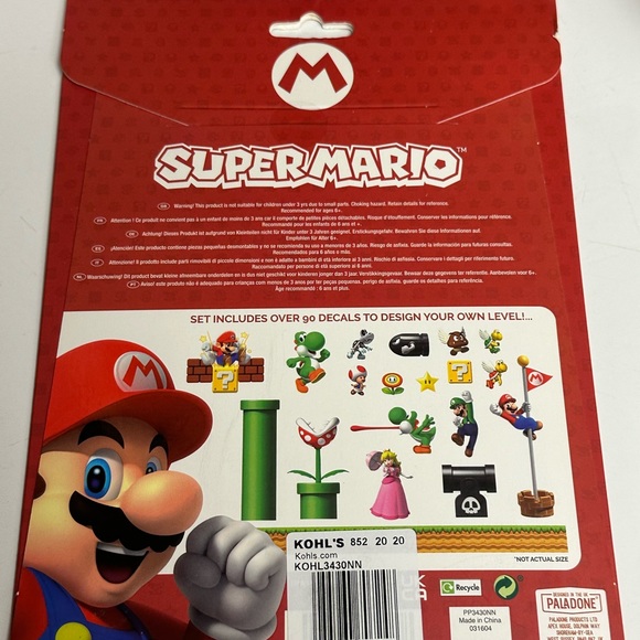 SUPER MARIO DECALS FOR USE WITH SMARTPHONES, TABLETS & LAPTOPS - Picture 6 of 9